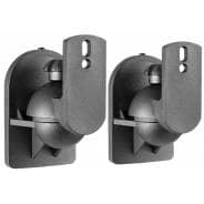 Universal Adjustable Speaker Wall Mount Brackets - Black