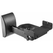 Universal Side Clamping Speaker Wall Mount Bracket - Black