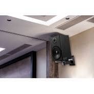 Universal Side Clamping Speaker Wall Mount Bracket - Black