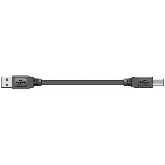 USB 2.0 Type A Plug to Type B Plug Leads - 1.5m
