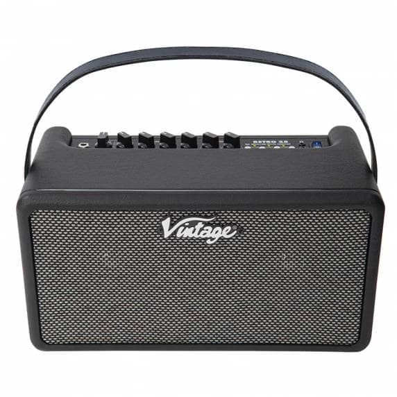 Vintage Retro 25 - 25W Bluetooth Guitar Amplifier with Drum Machine – Black