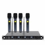 W-Audio DQM600H UHF Quad Handheld Wireless Mic System (606-614Mhz)