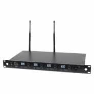 W-Audio DQM600H UHF Quad Handheld Wireless Mic System (606-614Mhz)