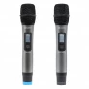 W Audio DTM 800H Twin Handheld Wireless Mic Sytem + V2 Software (863.0Mhz-865.0Mhz)