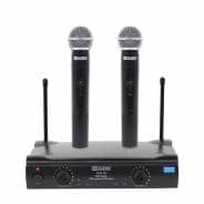 W Audio RM 10 Twin Handheld VHF Radio Mic System (173.8Mhz/175.0Mhz)
