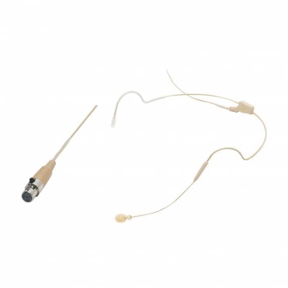 W Audio Small Headset Microphone - 4 Pole Mini XLR (for Shure & Trantec Systems)
