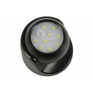 Wireless Motion Sensor LED Torch Light Battery Powered Outdoor Security PIR (Black)